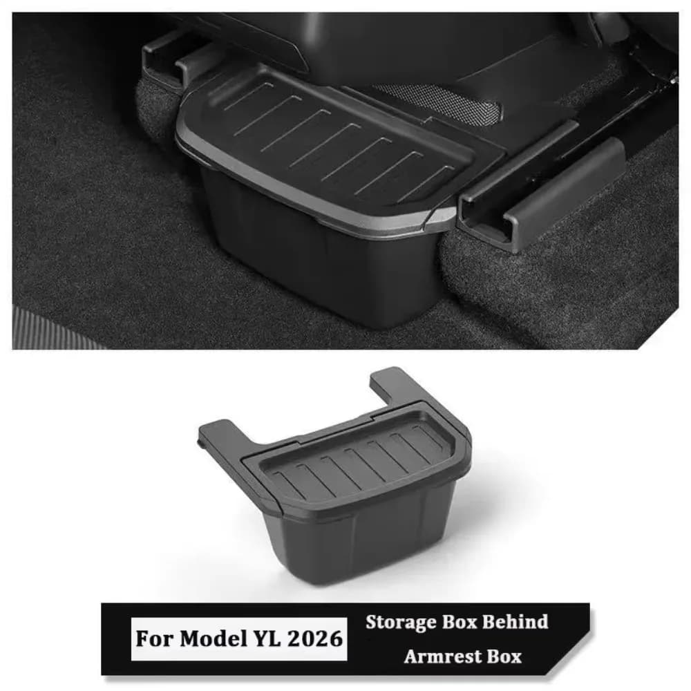 Under Air Vent Rear Seat Storage Box Trash Can Organizer Interior Interior Accessories For Tesla Model YL Six Seats 2026