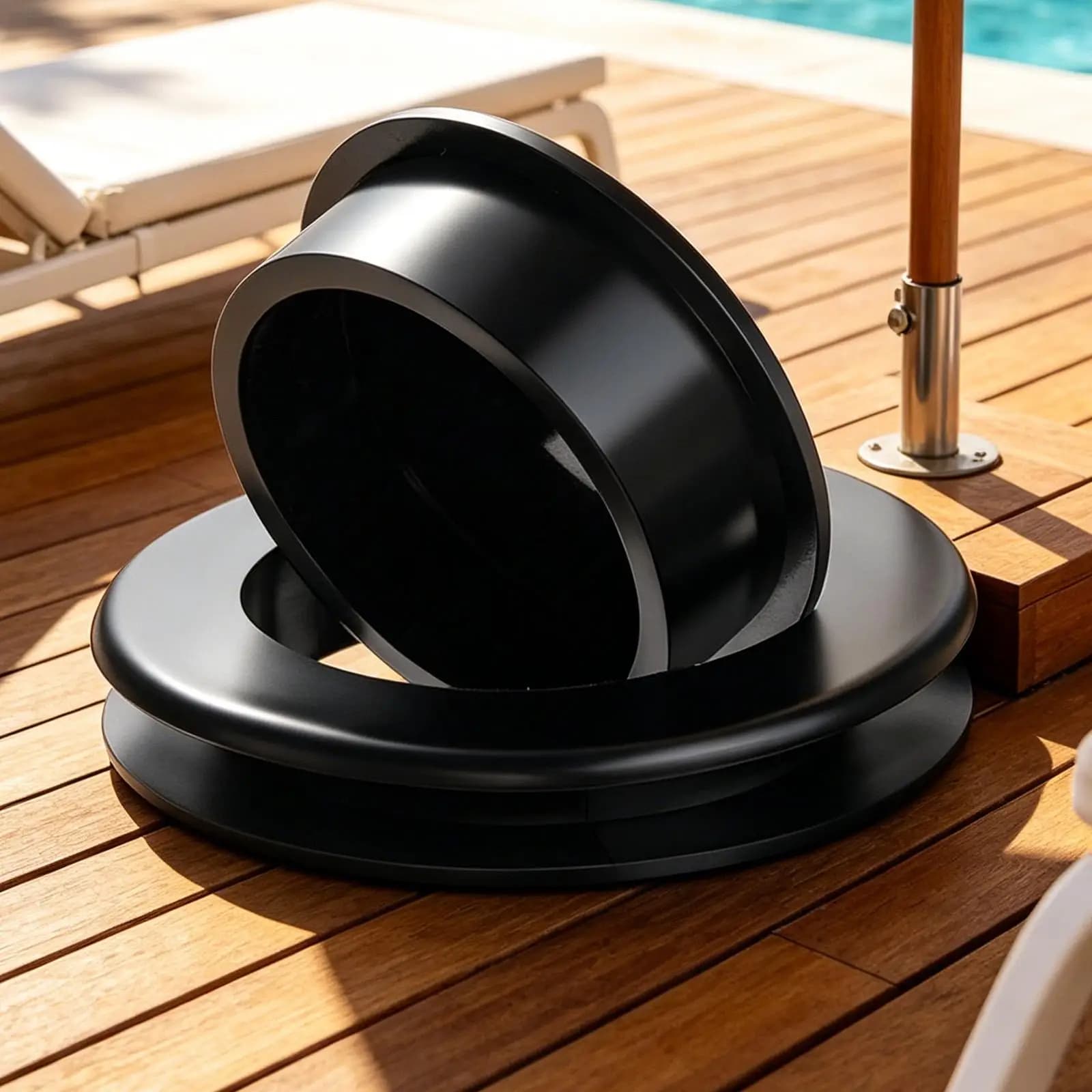 2 Inch Umbrella Hole Plug with Cap Waterproof Silicone Patio Table Ring Cover Dustproof Seal for Garden Deck Outdoor
