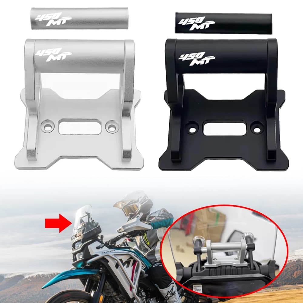 Misura Per CFMOTO 450MT CF 450 MT450 2025 Accessori Moto di Alluminio di CNC GPS Supporto Del Telefono Del Basamento di Navigazione Staffa di Estensione