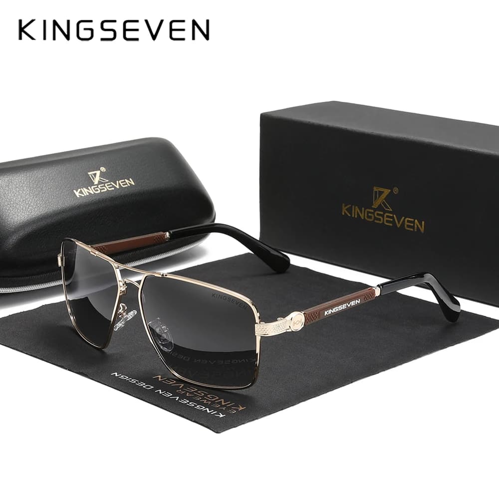 KINGSEVEN 2024 Design Sunglasses Polarized Coating Lens Auto Reset Framework Driving Eyewear For Men Women Oculos N7790