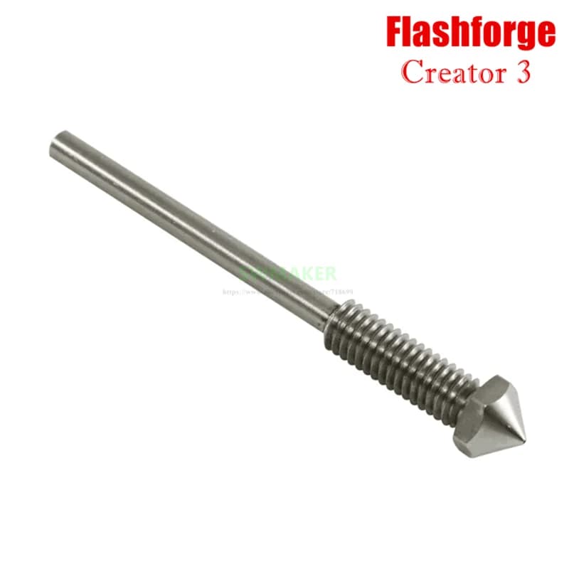 1 nozzle Flashforge Creator 3 with PTFE tube, 3D printer parts