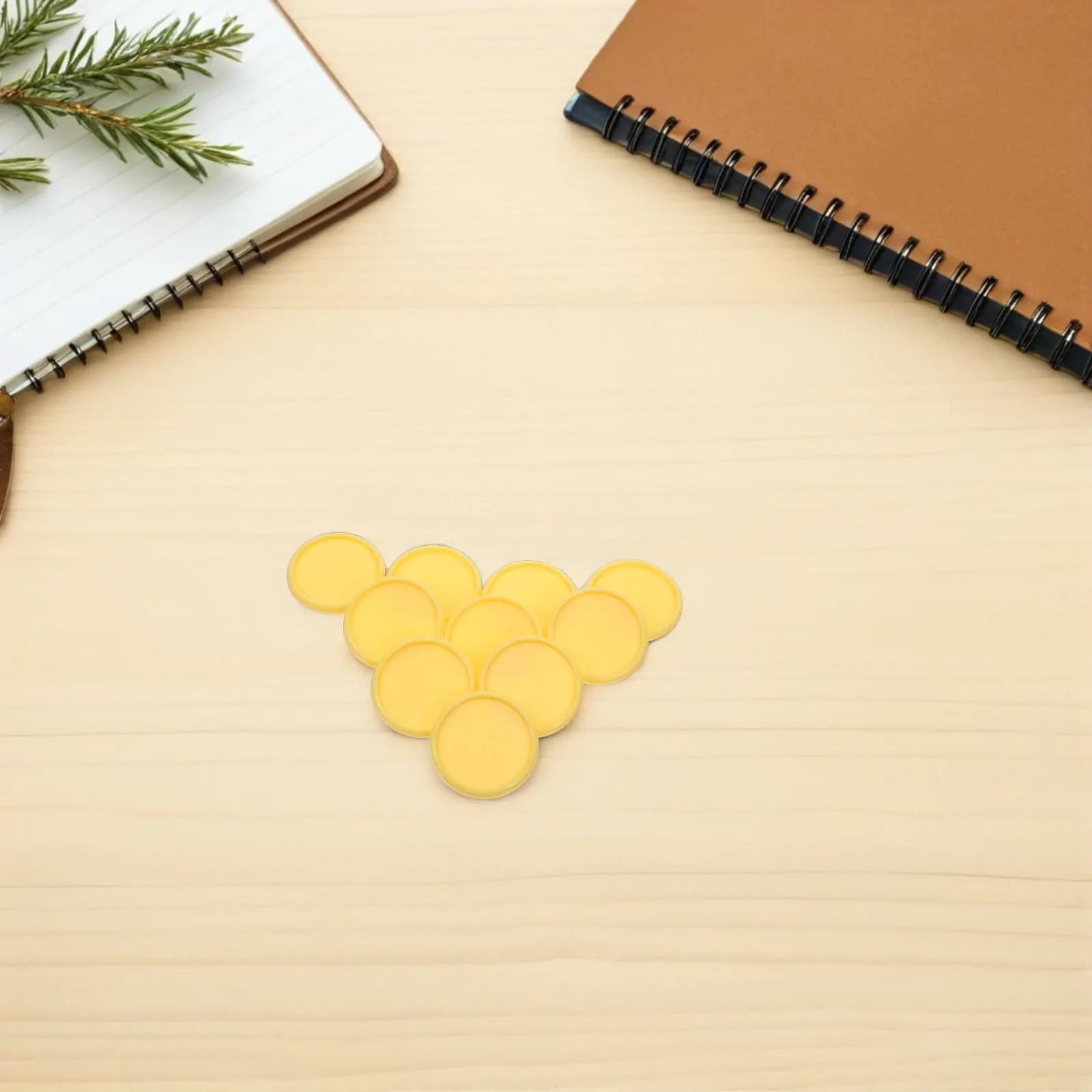 24Pcs Loose Leaf Binder Rings Mini Discbound Discs White Plastic Expansion Flat Discs for Planner Notebook Binding Scrapbooking