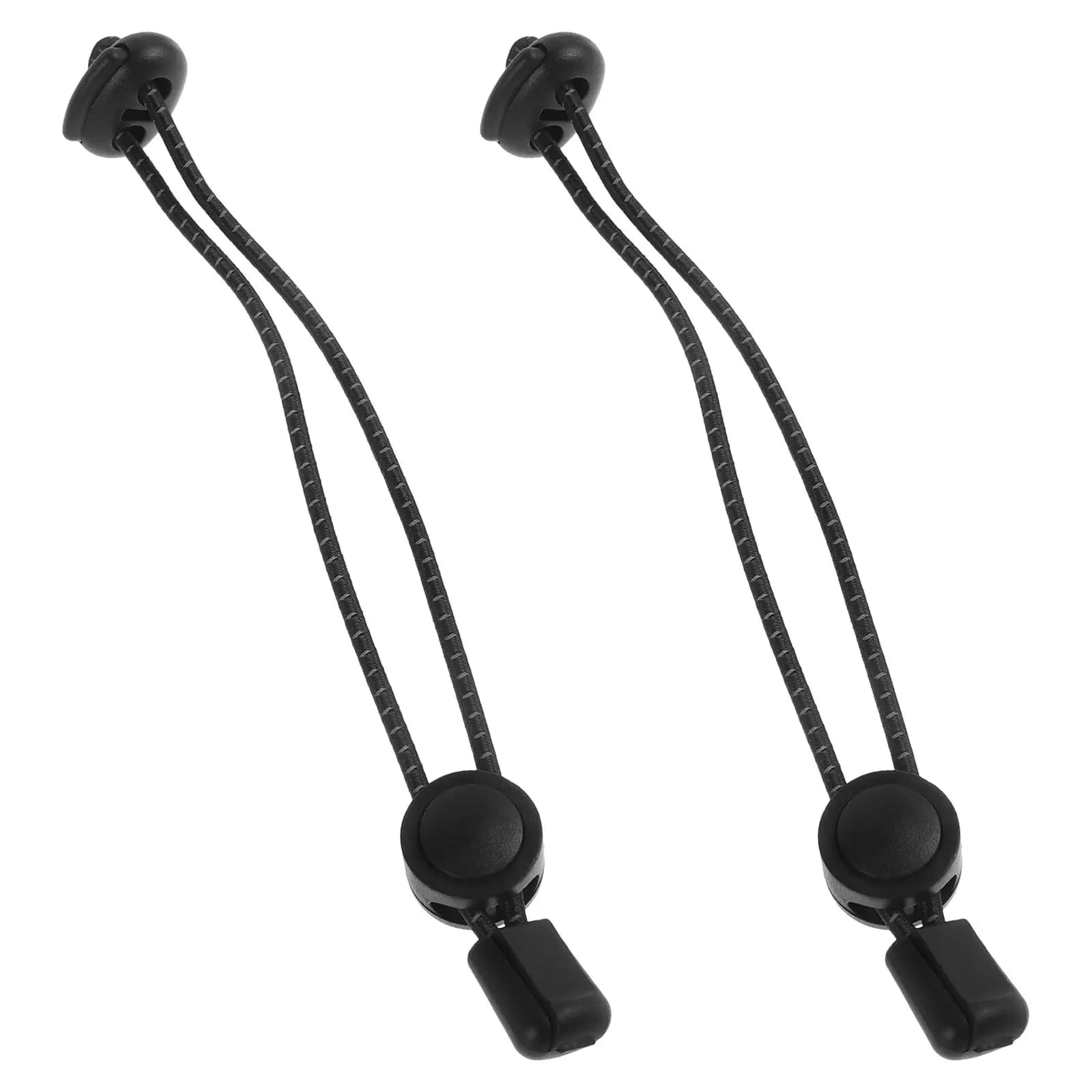2Pcs Outdoor Stick Fixing Strap Adjustable Bungee Cord with Ball Lock for Hiking Backpack Trekking Pole Holder Climbing Camping