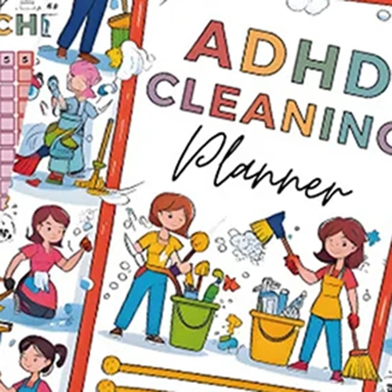 Agenda di pulizia da 1 pezzo per adulti, donne e bambini, programma di pulizia quotidiana per la casa e taccuino per l'organizzazione della lista di controllo