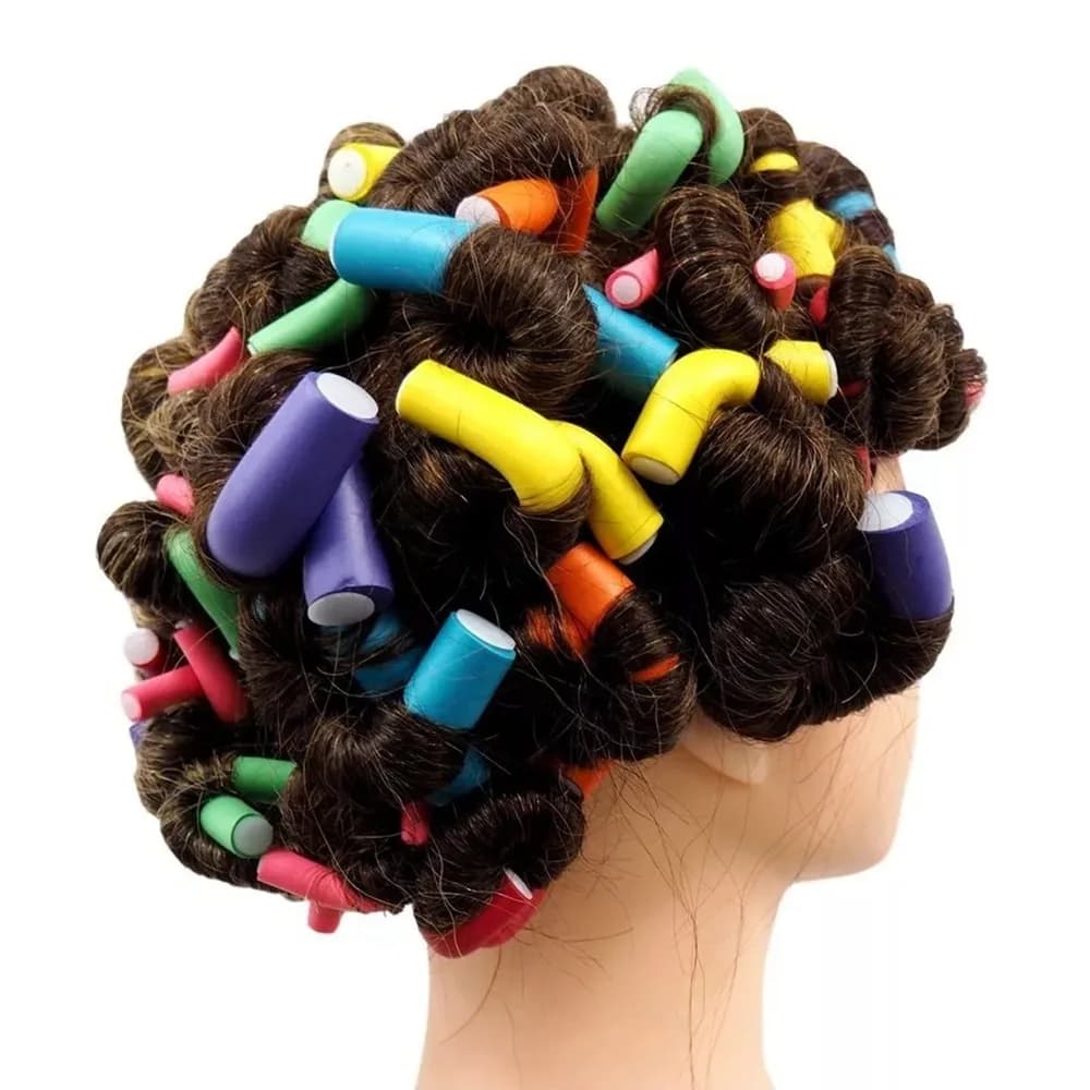 Strumenti per lo Styling: Bigodini Morbidi in Schiuma Flessibili, Bigodini Portatili Pieghevoli, Bigodini Morbidi Flexi Twist, Bigodini Durevoli Flexi Rods per Salone di Bellezza