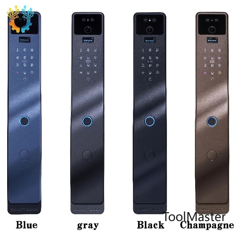 【2026】Smart Tuya Remote Control Home Front Door Lock Fingerprint Face Biometric Voice Call Smart Lock For Wooden Door