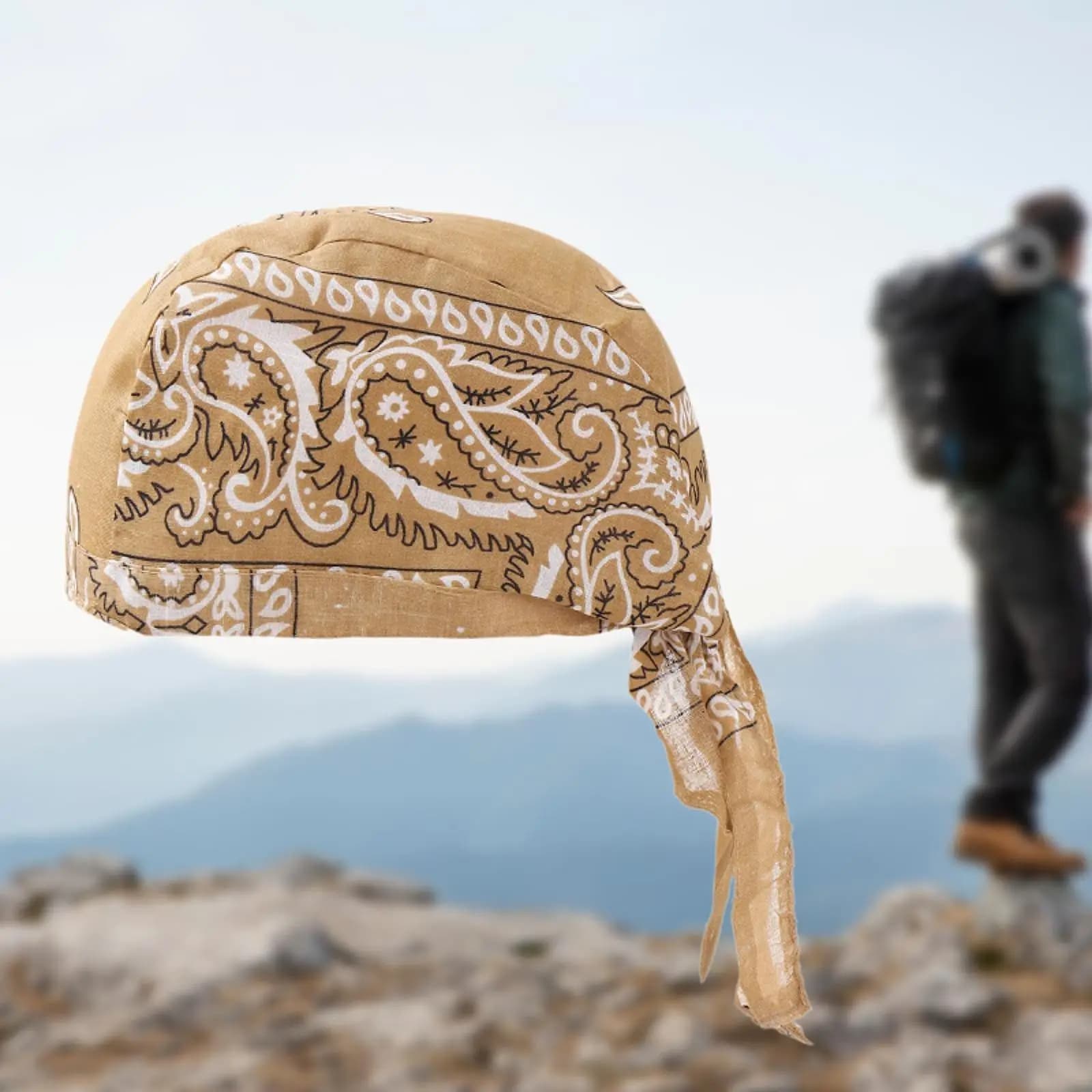 Berretto Unisex Traspirante Stile Pirata, Copricapo in Tessuto, Sottocasco per Ciclismo e Arrampicata