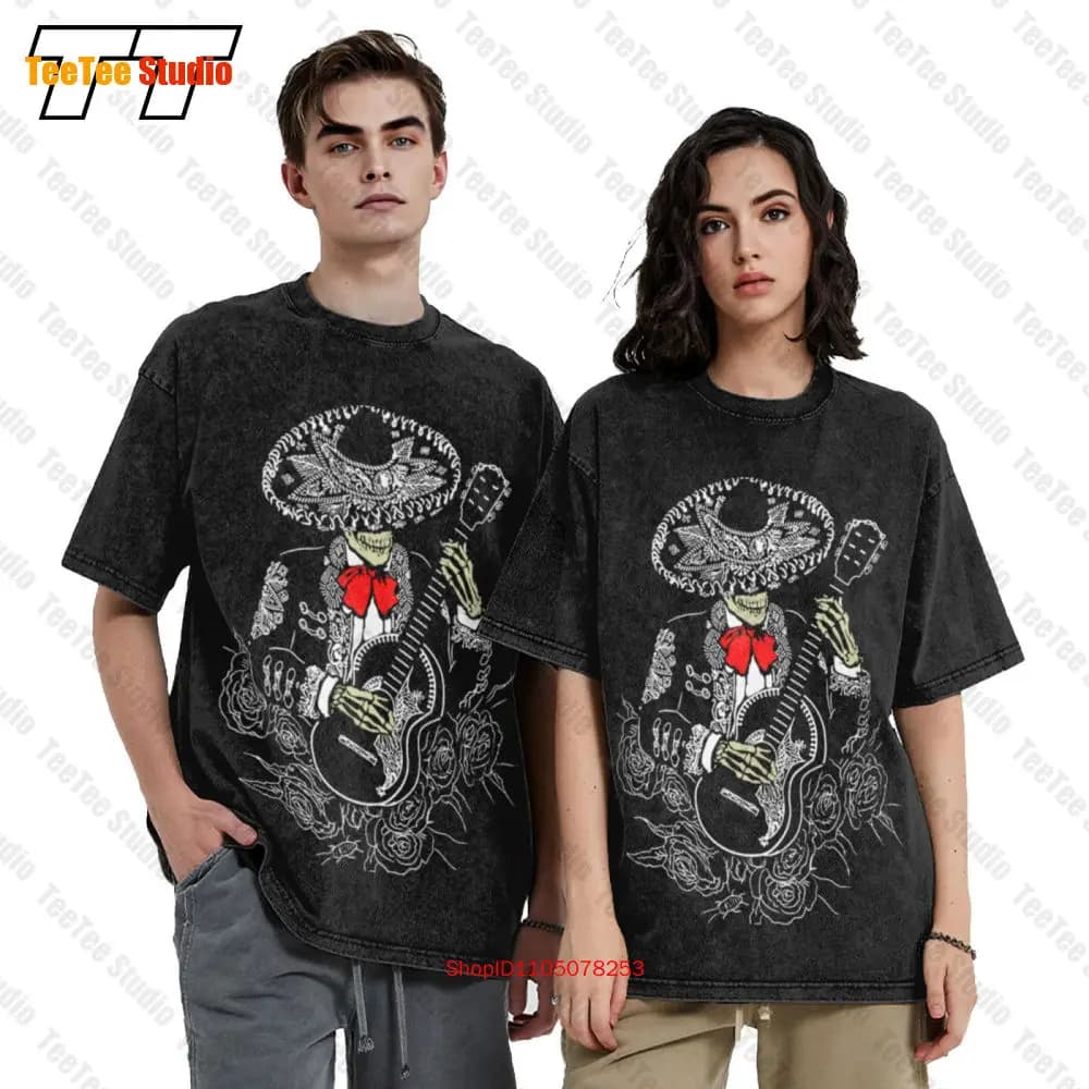 Banc Day Of The Dead Mariachi Skeleton Golf Wear T-shirt oversize 0VW9