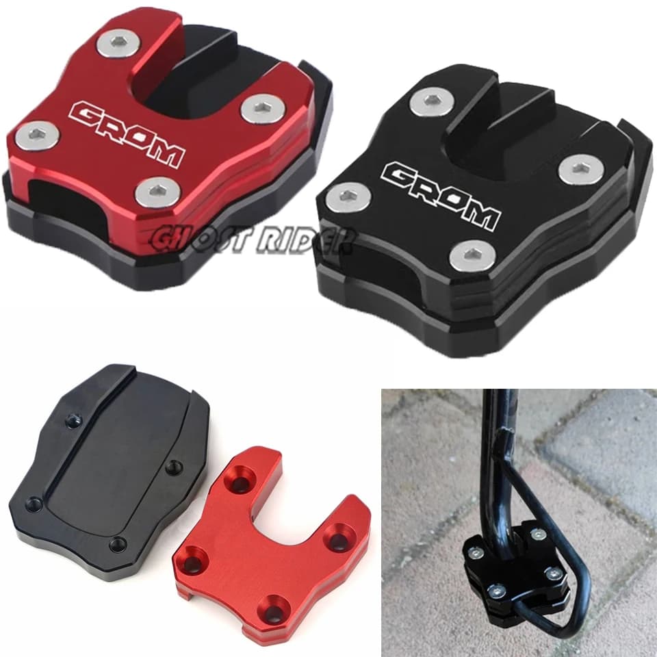 Per HONDA GROM MSX125 MSX 125 2019-2022 2023 2024 Moto allargato Cavalletto Piede Cavalletto laterale Estensione Piastra di supporto Pad