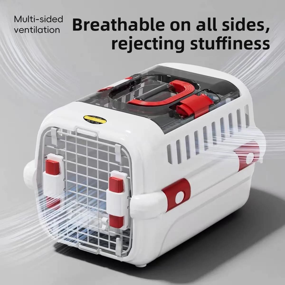 Borsa Trasportino Traspirante per Animali Domestici, Ampio Spazio, da Viaggio per Esterni, per Gatti e Cani, Portatile, Approvata per il Trasporto Aereo