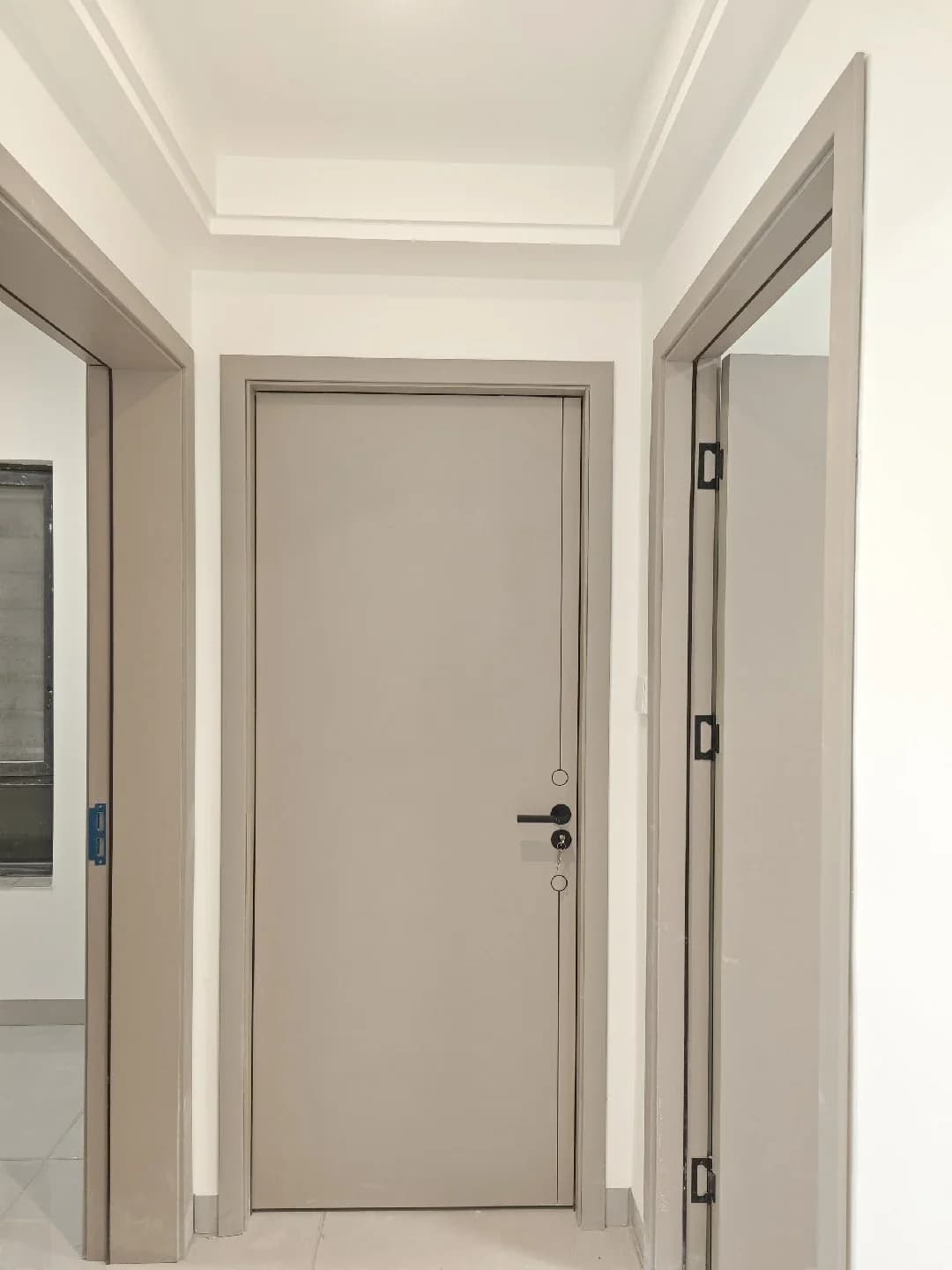 Porte in legno personalizzate per la casa semplici, battente, cristallo di carbonio, legno massello composito, porta senza vernice, camera da letto, insonorizzata