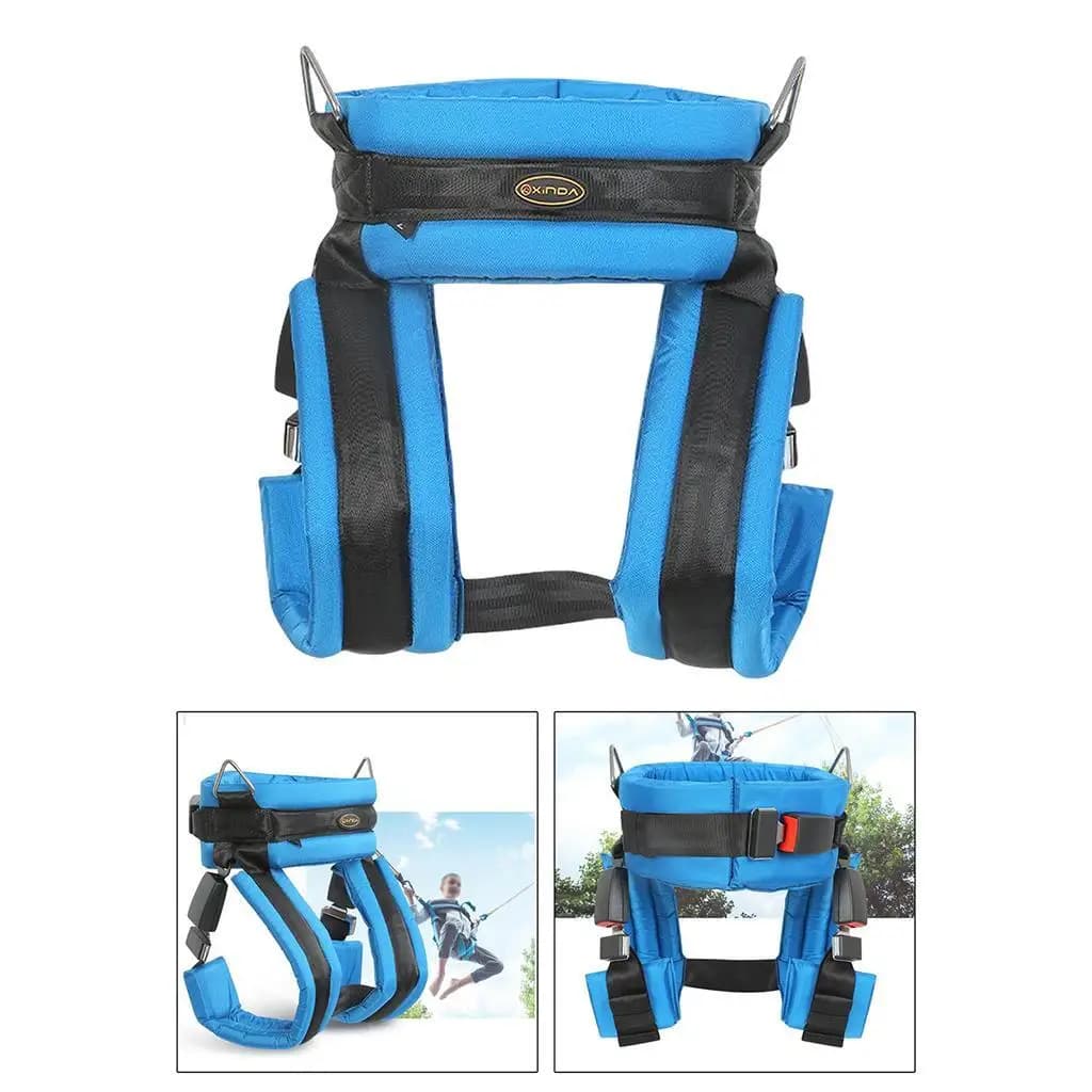 Kids Adult Safety Belt Children Bungee Rope Jumping Trampoline Harness Gear Quick Release Protection with Safety Buckle