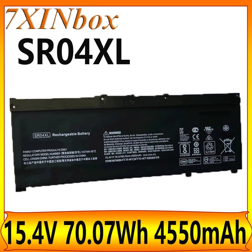 7XINbox SR04XL SR03XL 15.4V 70.07Wh 4550mAh Laptop Battery For HP 15-CE015DX 15-CB006TX 15-DC0001NG Series Tablet