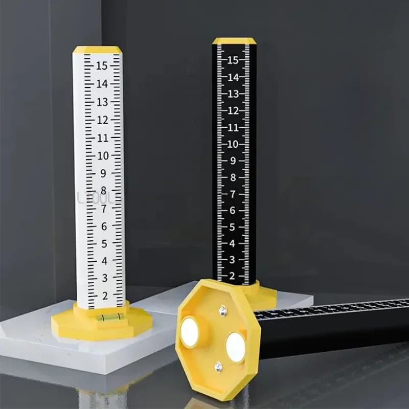 Righello Speciale per Livellamento Soffitti Sospesi in Acciaio Leggero, Righello Orizzontale a Altezza Uniforme, Livella Magnetica per Piastrelle e Gradiente per Piastrellisti