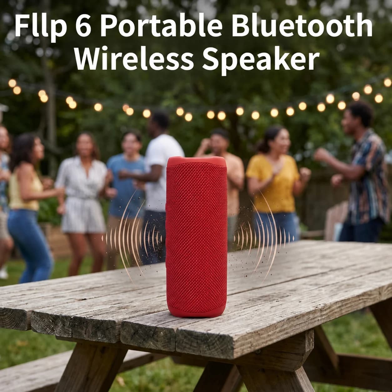 Fllp 6 Portable Bluetooth Wireless Speaker IP67 Waterproof Dustproof Compact Deep Bass Sound Box Outdoor Camping Party Subwoofer