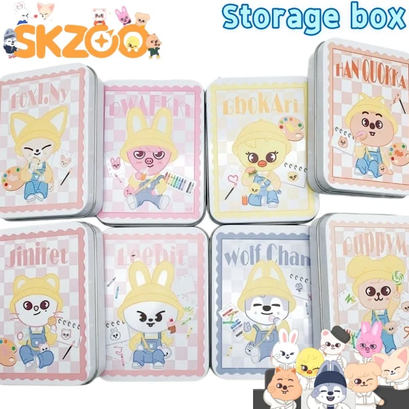 SKZOO Wolf Chan Dwaekki Scatola Portacarte Piccola Creativa Anime Kawaii, Scatolina Cartoon di Alta Qualità