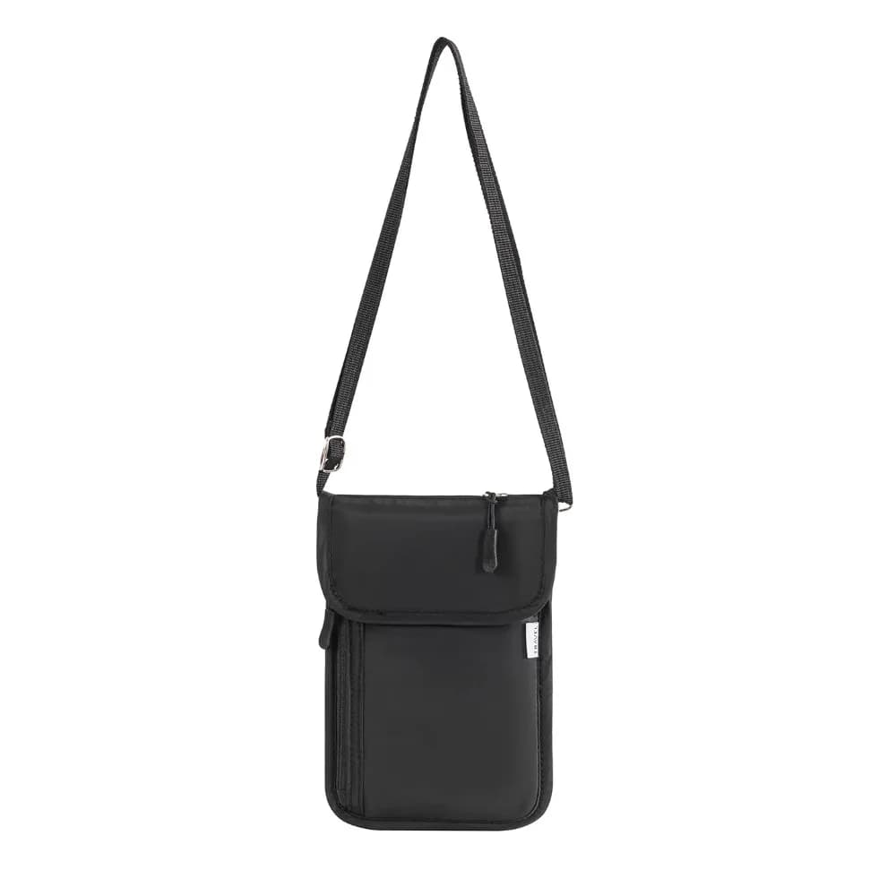 Portadocumenti da Viaggio Impermeabile con Tracolla Regolabile, Multi-Tasche, Blocco RFID, Antifurto, Porta Carte e Passaporto