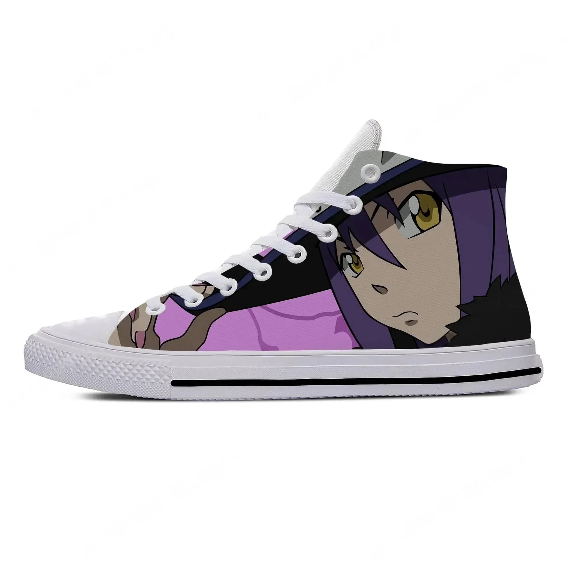 Hot Japanese Anime Manga Cartoon Soul Eater Blair Casual Cloth Shoes High Top Lightweight Breathable 3D Print Men Women Sneakers