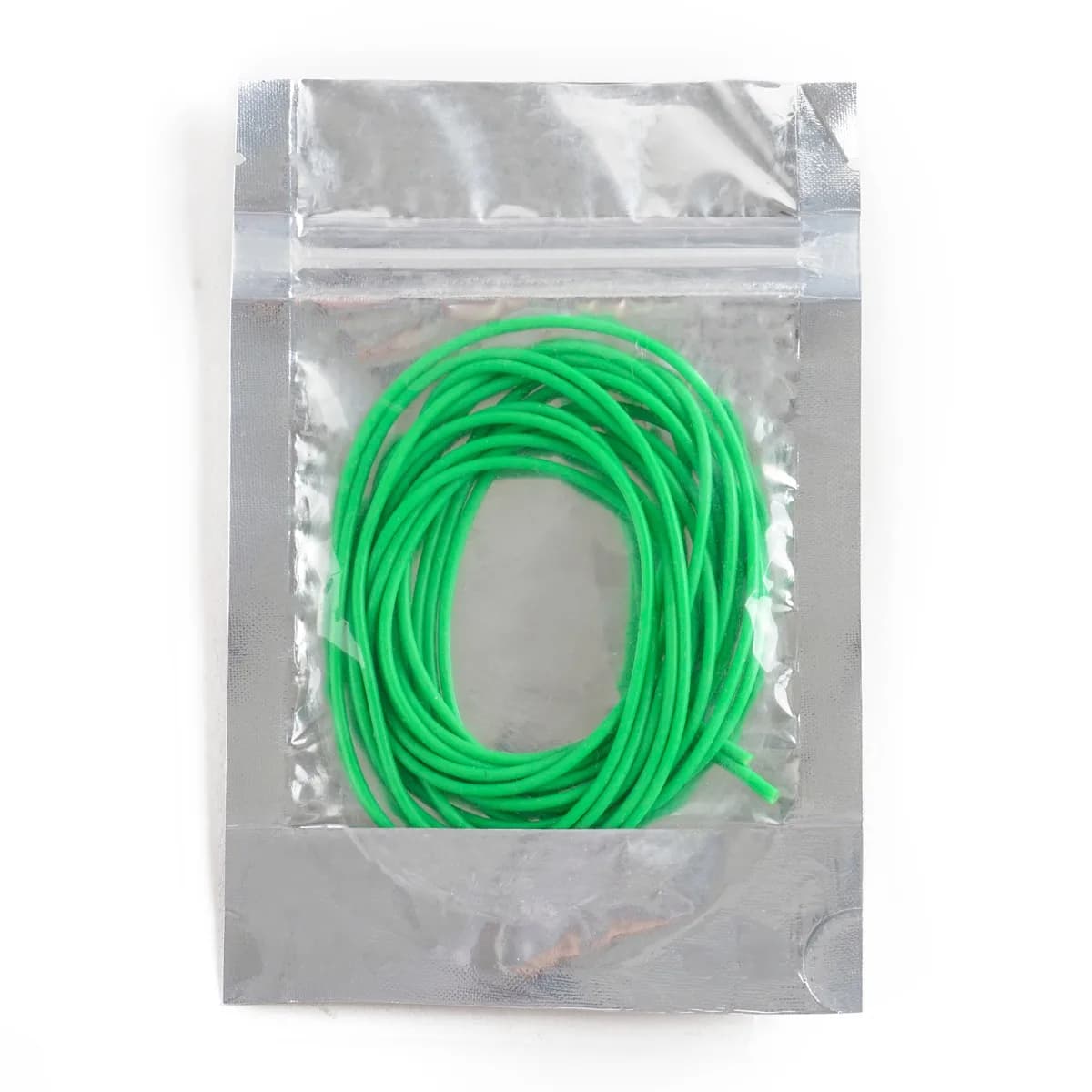 Nuovo Tubo in Lattice Verde da 6m con Diametro Interno/Esterno 0.7-1.8mm, Corda Elastica per Pesca, Attrezzatura da Pesca