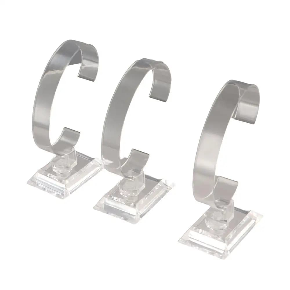 Espositori Trasparenti per Orologi, Supporti per Gioielli, Bracciali e Orologi, Espositore in Plastica Trasparente per Uomo e Donna
