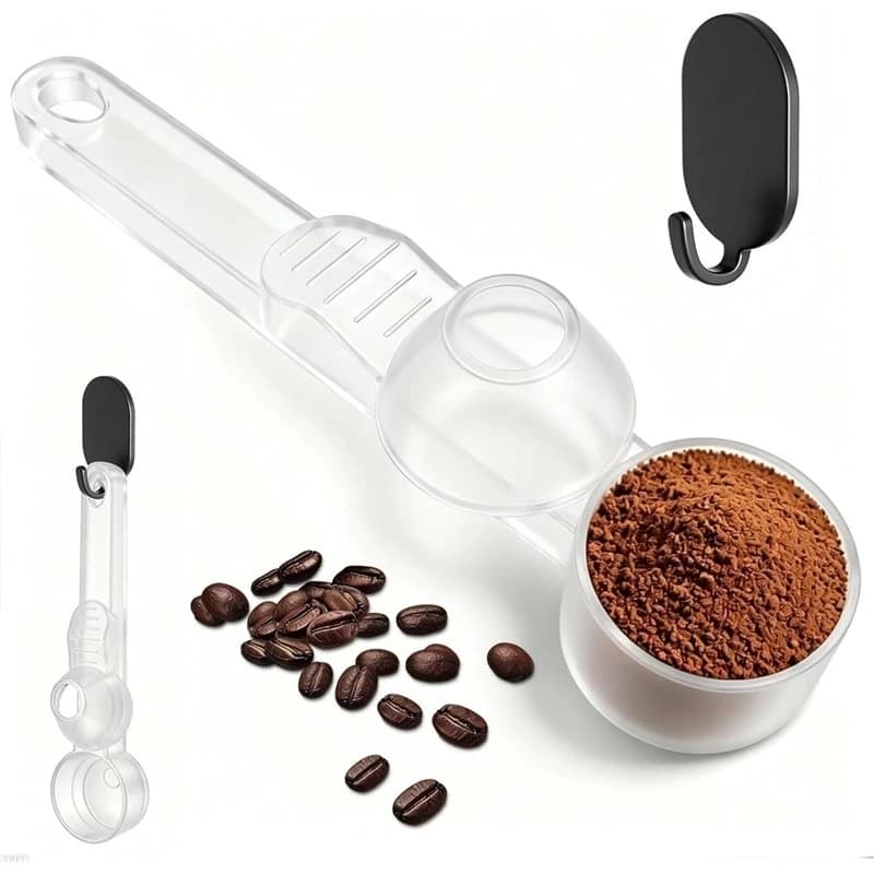Coffee& Protein Powder Scoop(1 Pcs), Coffee Scoop With Funnel Measuring Spoon To For Prevent Spills Suitable For Tea