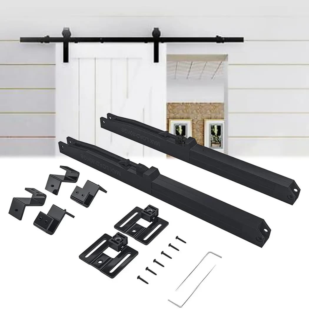 Meccanismo di Chiusura Morbida per Porta Scorrevole Stile Fienile, Accessorio per Guide Scorrevoli in Legno
