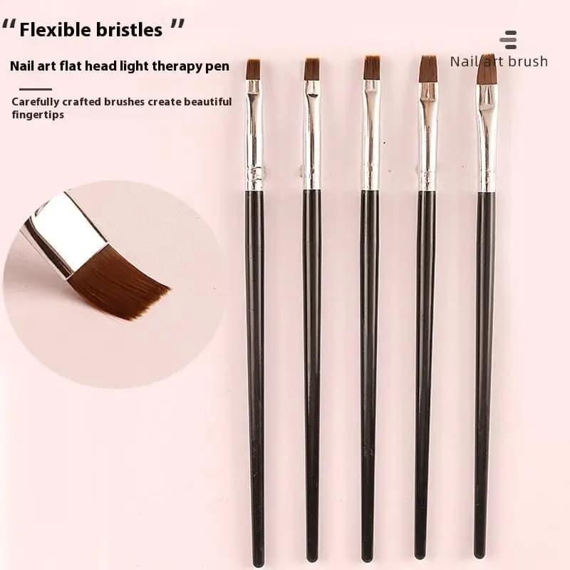 Set di 5 Pennelli in Resina per Nail Art e Odontoiatria, Strumenti per Modellare Denti in Porcellana, Cemento Composito Adesivo