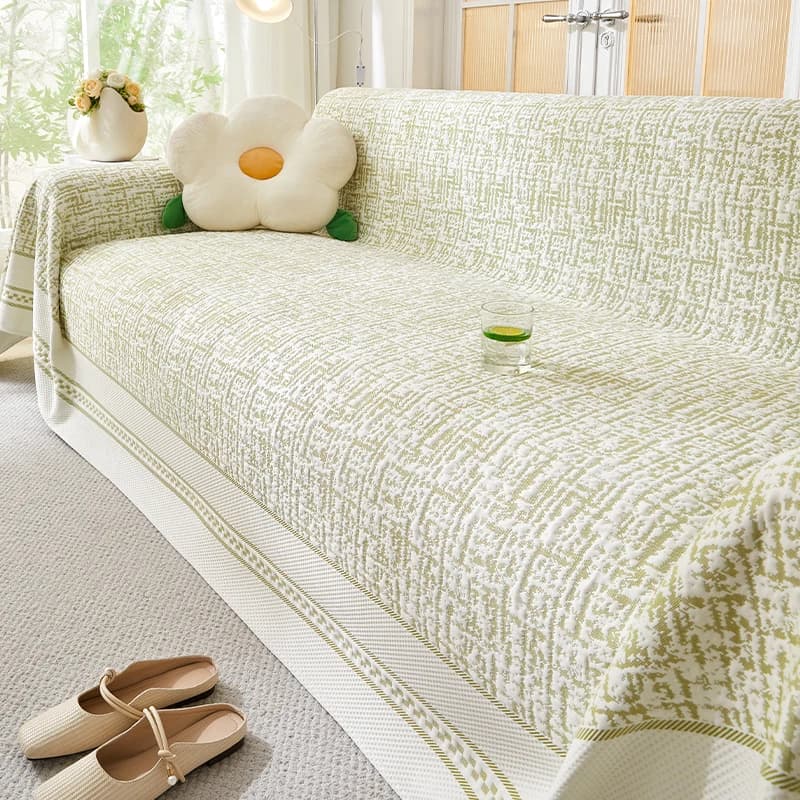 Summer refreshing ice silk sofa towel for living room Protective cover for multifunction sofa Universal all-inclusive cushion