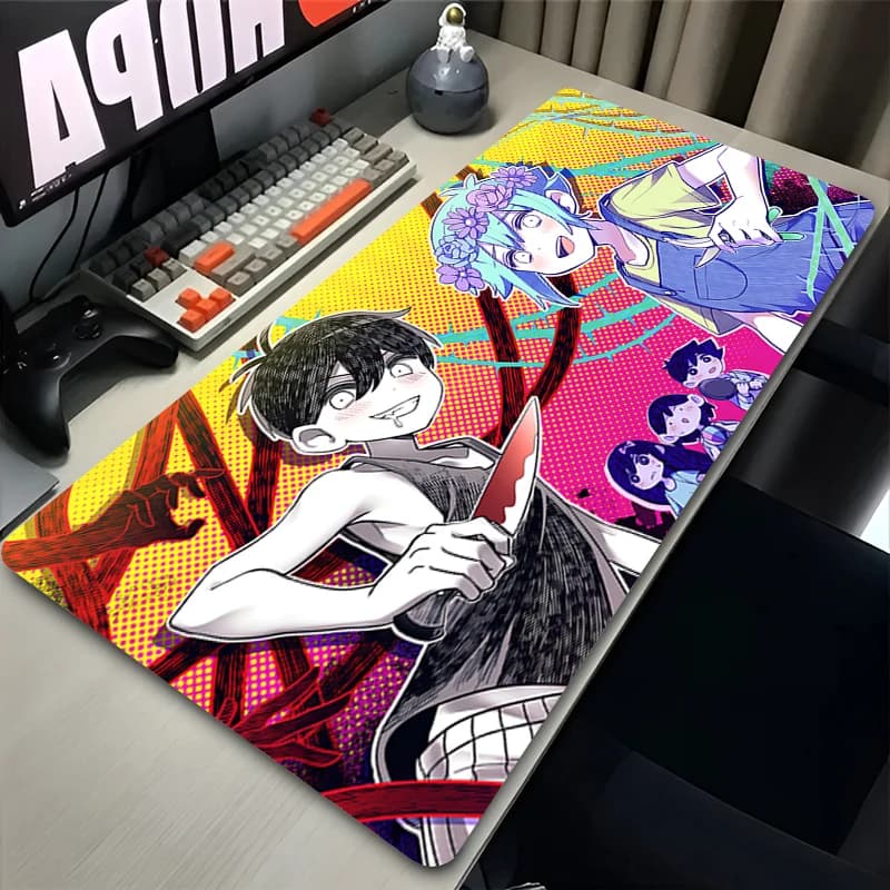 Popular Japanese Gaming Mouse Pad O-omori Sunny Accessories High end keyboard pad Gamer Computer Desk Mat kawaii Anime Mousepad