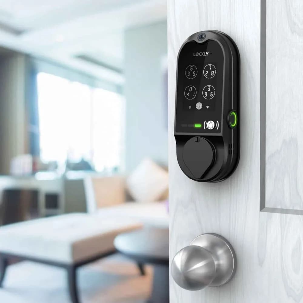 Vision Smart Lock, serrature intelligenti per campanello video HD per porta d'ingresso, serratura per impronte digitali, tastiera touchscreen, controllo app