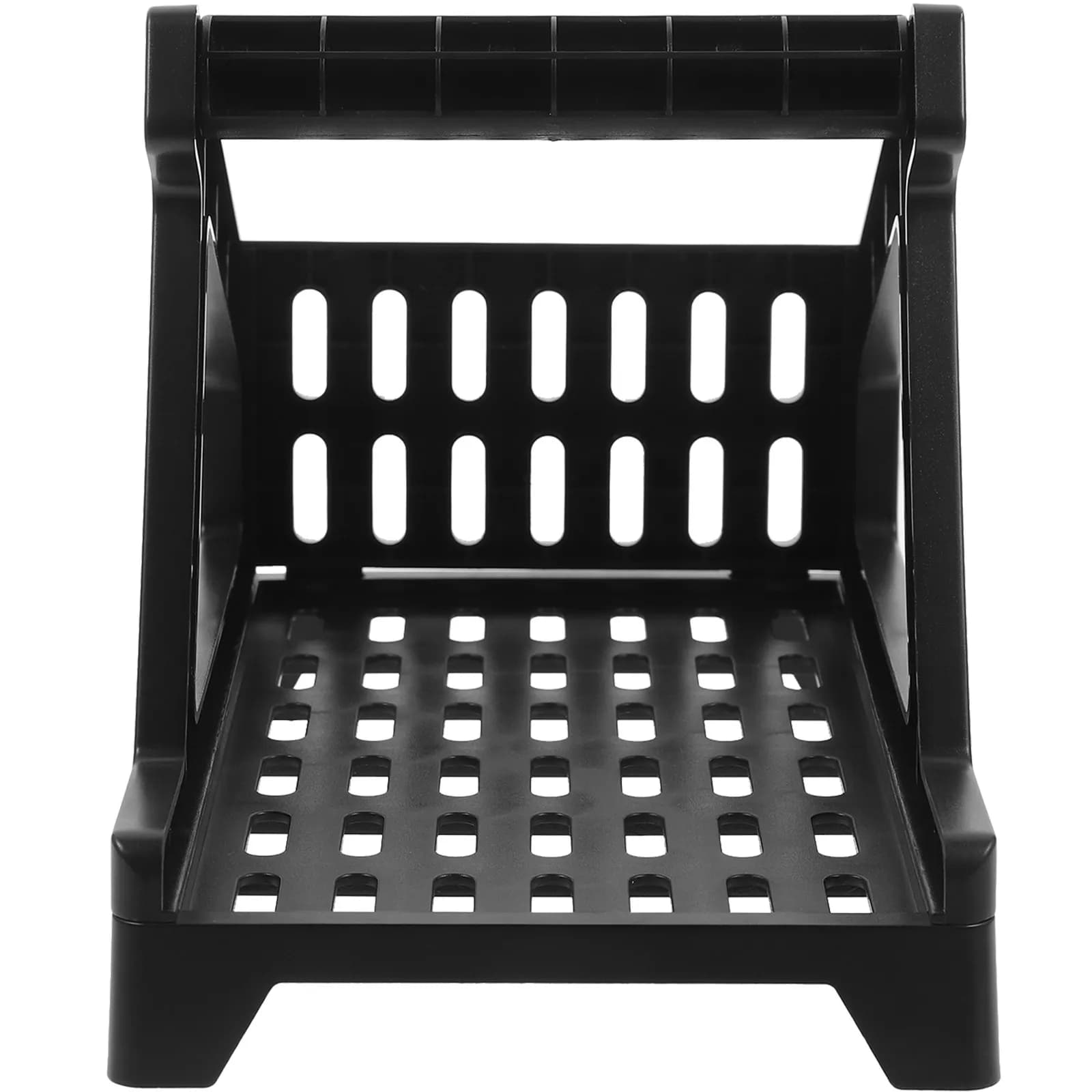 Supporto per Etichette di Spedizione in Plastica ABS, Vassoio Portaetichette da Scrivania Rinforzato per Rotoli e Bobine, Portacavi, Porta Carta per Stampante