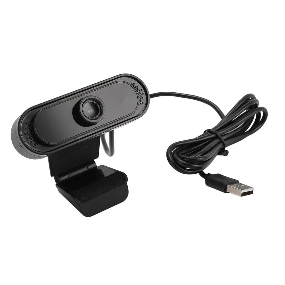 1080P HD 30FPS Webcam with Noise Reduction Microphone Manual Focus Foldable Clip Mount USB Web Camera HD Webcam