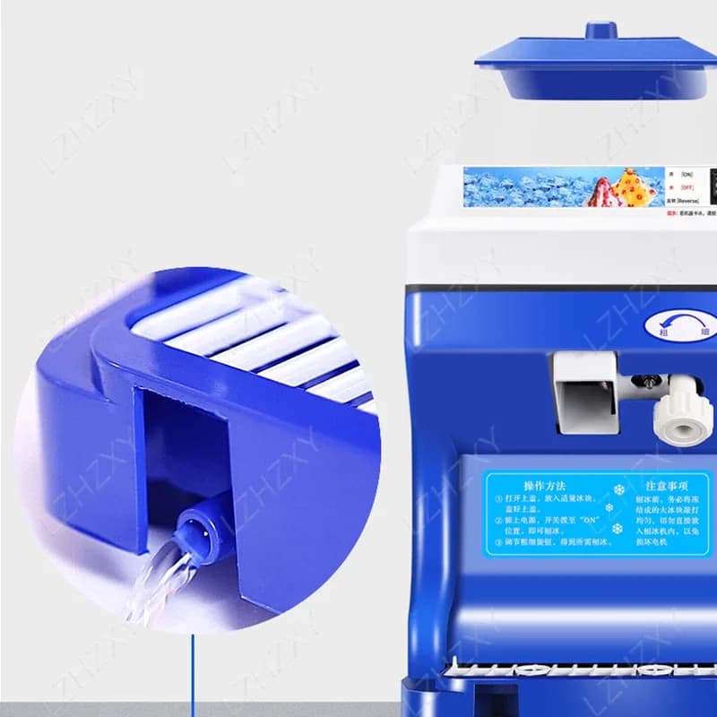 120/200 KG/H Electric Ice Razor Branch Frantoio Chopper Frullato Frullato Granizzazione Machine Triturator Snow Cone Cubi Maker