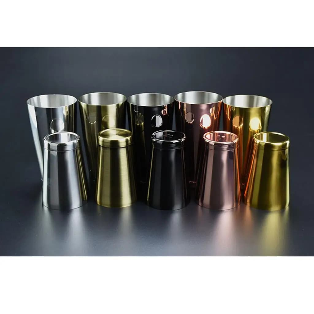 Set di Shaker in Acciaio, Contenitore Boston per Miscelare Cocktail, Doppio Shaker per Preparazione Bevande al Bar