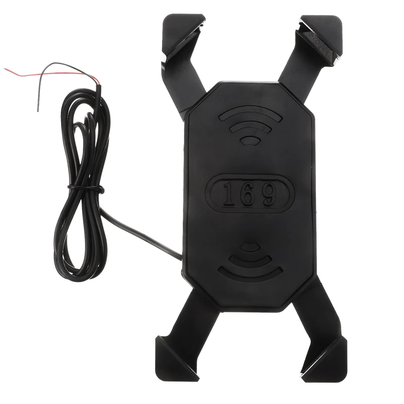 Motorbike Phone Charging Bracket Heavy Duty Aluminum Alloy Motorcycle Handlebar Mount for Smartphones GPS Navigation Safe Secure