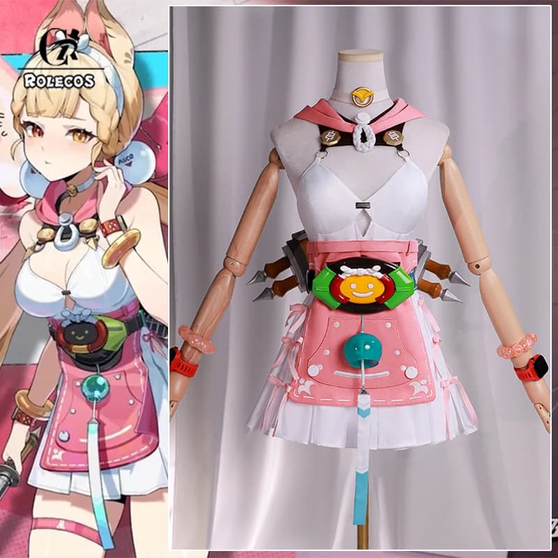 ROLECOS Game Zenless Zone Zero Alice Thymefield Summer swimsuit Sea of Thyme Alice Cosplay Halloween costume for woman