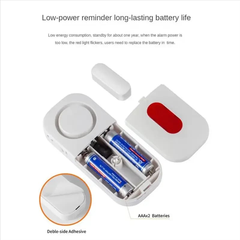 Kit allarme per porte e finestre Set allarme antifurto multifunzionale Telecomando senza fili Allarme sensore porta Sensore porta 130DB-Caldo