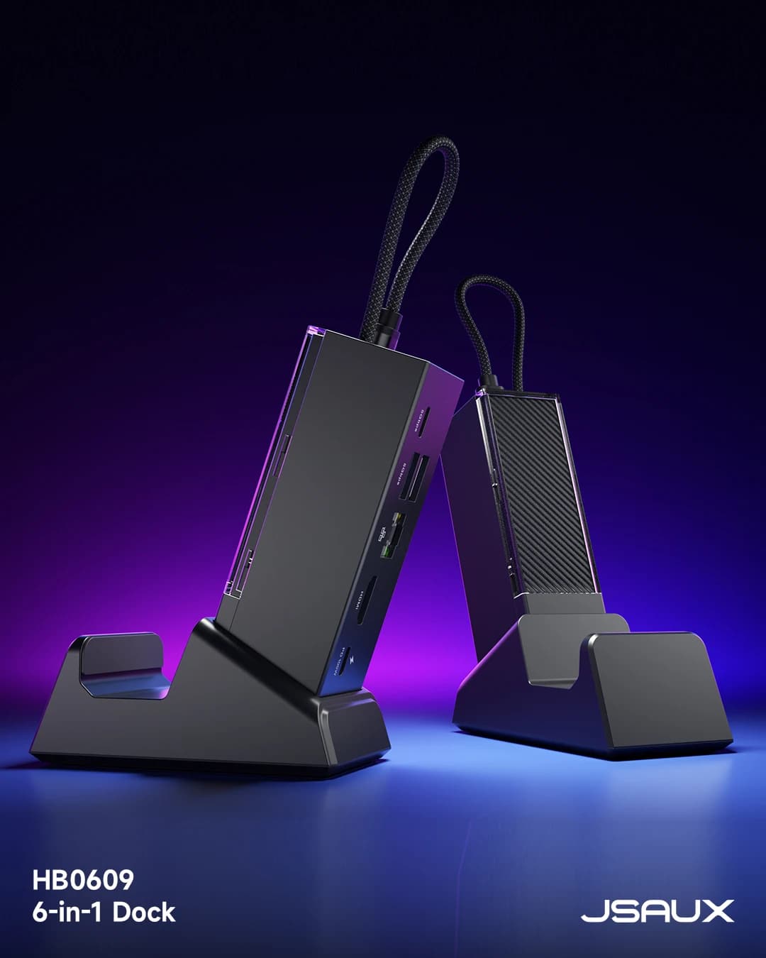 Docking station USB-C 6 in 1 for ROG Xbox Ally X, ROG Xbox Ally X dock with HDMI 4K to 120 Hz, Gigabit Ethernet, PD charging 100 W