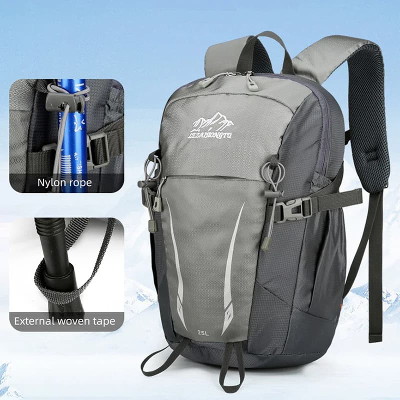 Borsa da alpinismo all'aperto Zaino da arrampicata impermeabile Zaino da campeggio grande Zaino da escursionismo professionale Borse per attrezzature sportive