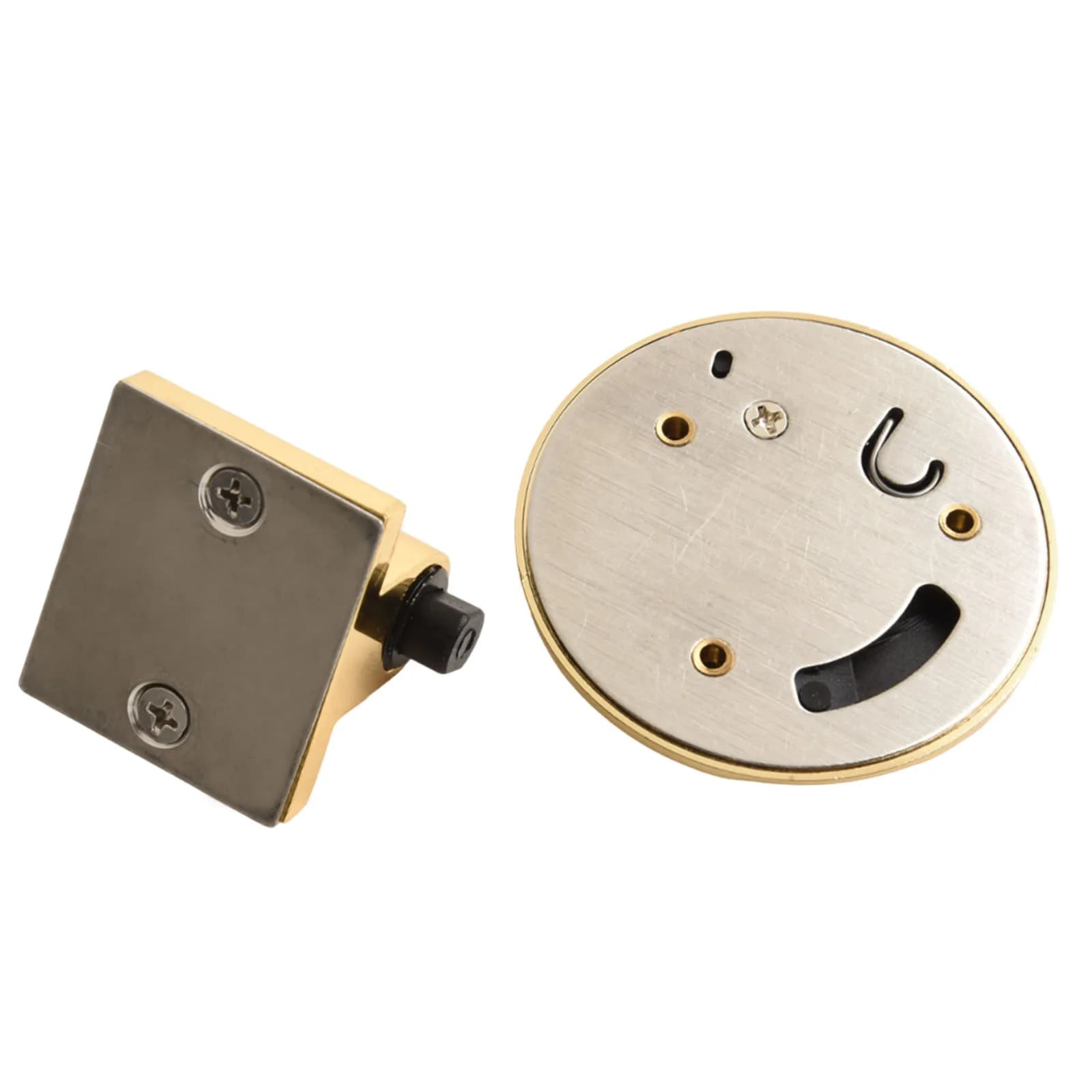 Accessori regolabili per fermaporta magnetico, per una varietà di piastrelle da pavimento, diametro base: 60 mm ecc., in lega di zinco dorato