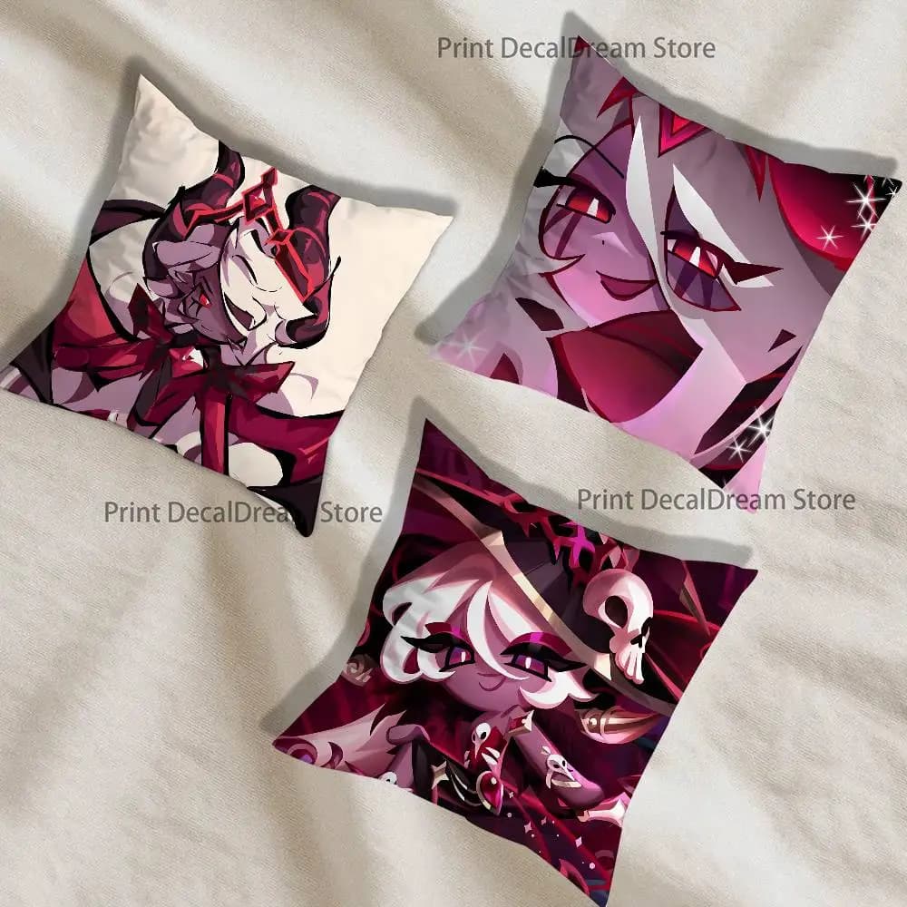 Dark E-Enchantress Cookie Run Cushion For Bedroom Car Coffee Shop Room and Living Room Sofa Decorative Pillow Cover Case