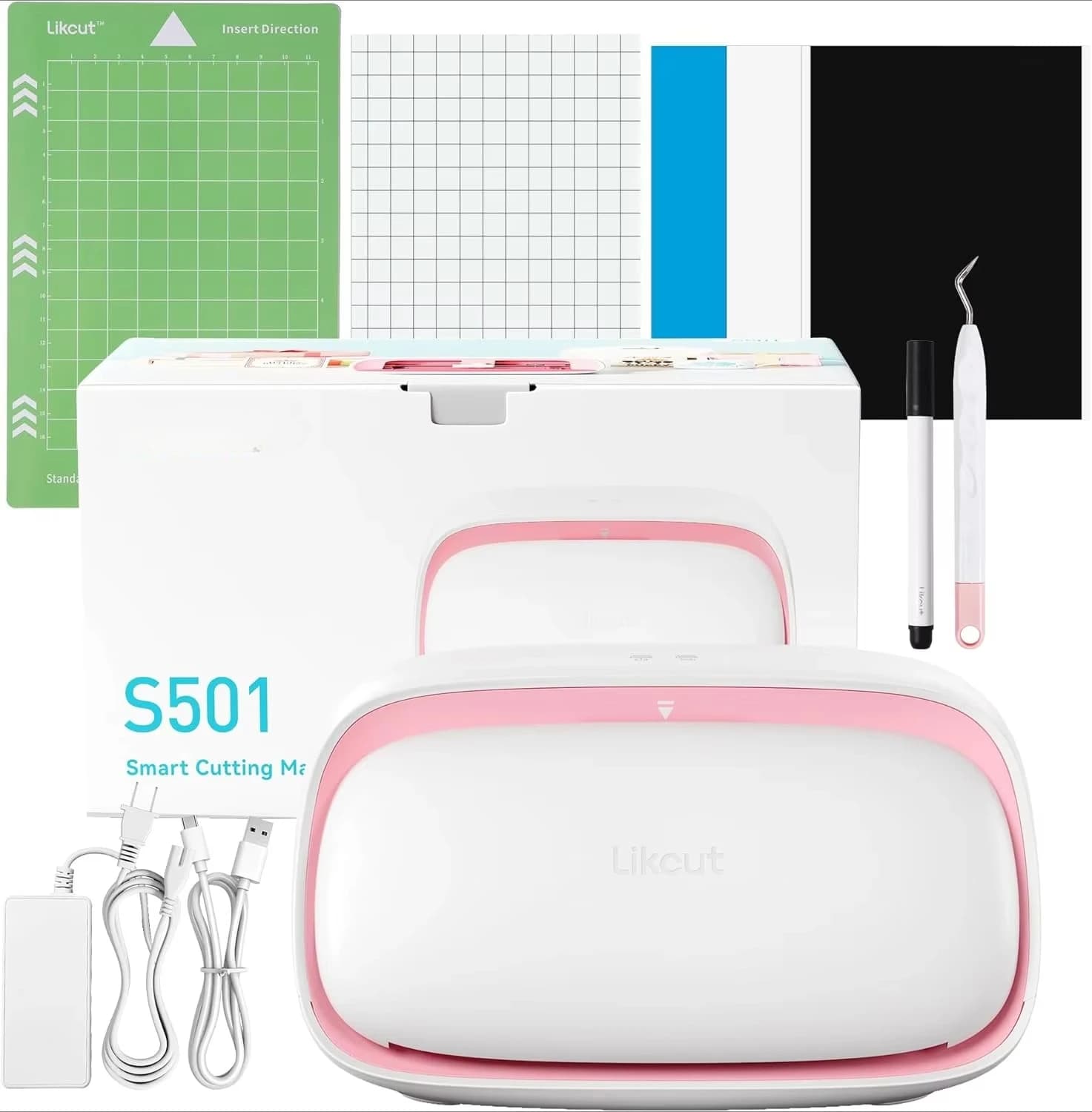 S501 Taglierina per vinile portatile intelligente fai-da-te per aggiornamento di decorazioni di progetti divertenti per la scuola di famiglia