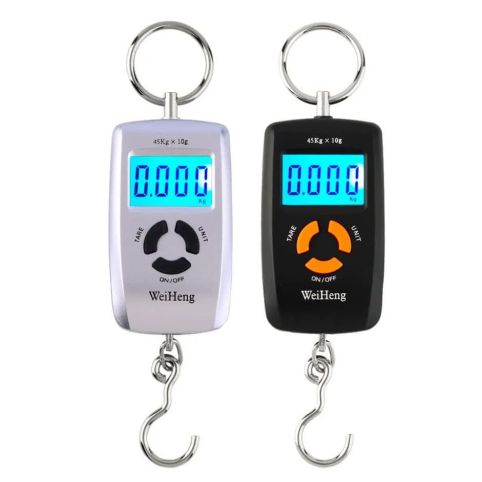 Bilancia Elettronica Portatile A05 con Retroilluminazione, Bilancia a Gancio di Alta Precisione per Bagagli, 45kg 5G