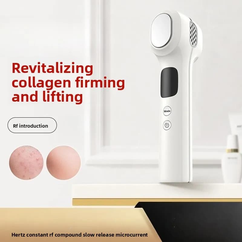 Macchina per il rafforzamento della pelle Macchina per il lifting del viso a microcorrente Pistola al collagene multifunzionale per la casa con funzioni calde e fredde