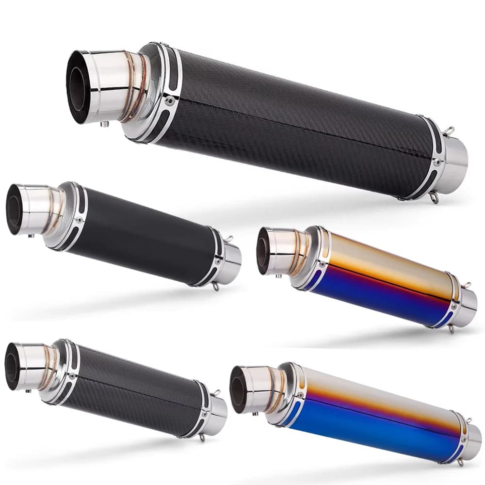 Silenziatore di scarico universale da 51 mm per moto, scooter, sport bike, silenziatore di scarico ad alte prestazioni per Yamaha Honda pcx R6 xmax