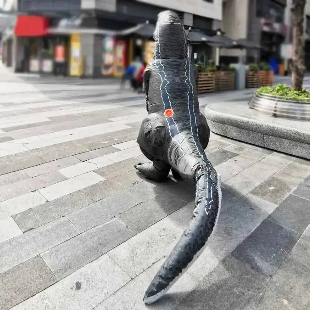 T-REX Adult Inflatable Hot Velociraptor Dinosaur Costume Anime Purim Halloween Party Cosplay Costumes For Man Fancy Dress Suit