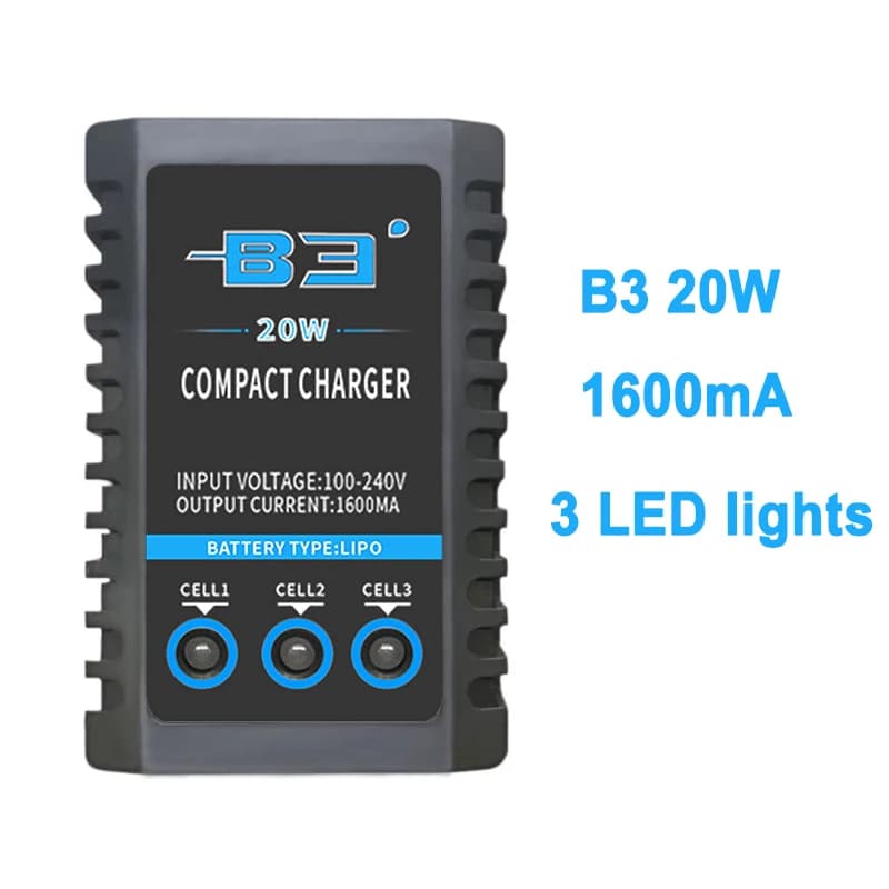 Caricabatteria bilanciato EU/US Plug per 20W iMaxRC iMax B3 Pro Compact 2S 3S caricabatterie Lipo per elicottero RC