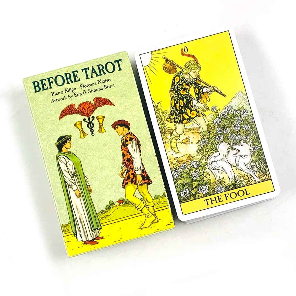 Carte dei Tarocchi Before Tarot Cards A 78 Oracle English Visions Divination Edition Deck Borad, perfette per la divinazione e come regalo.