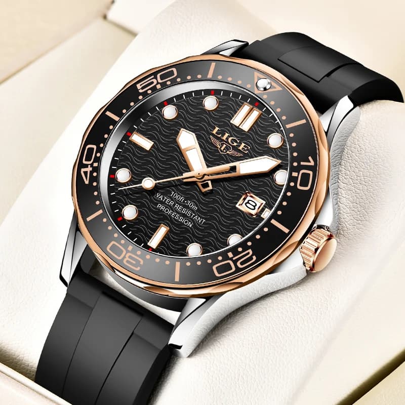 2025 LIGE New Business Mens Watches Top Brand Luxury Watches For Men Waterproof Date Watch Sporty Relogio Masculino + Box