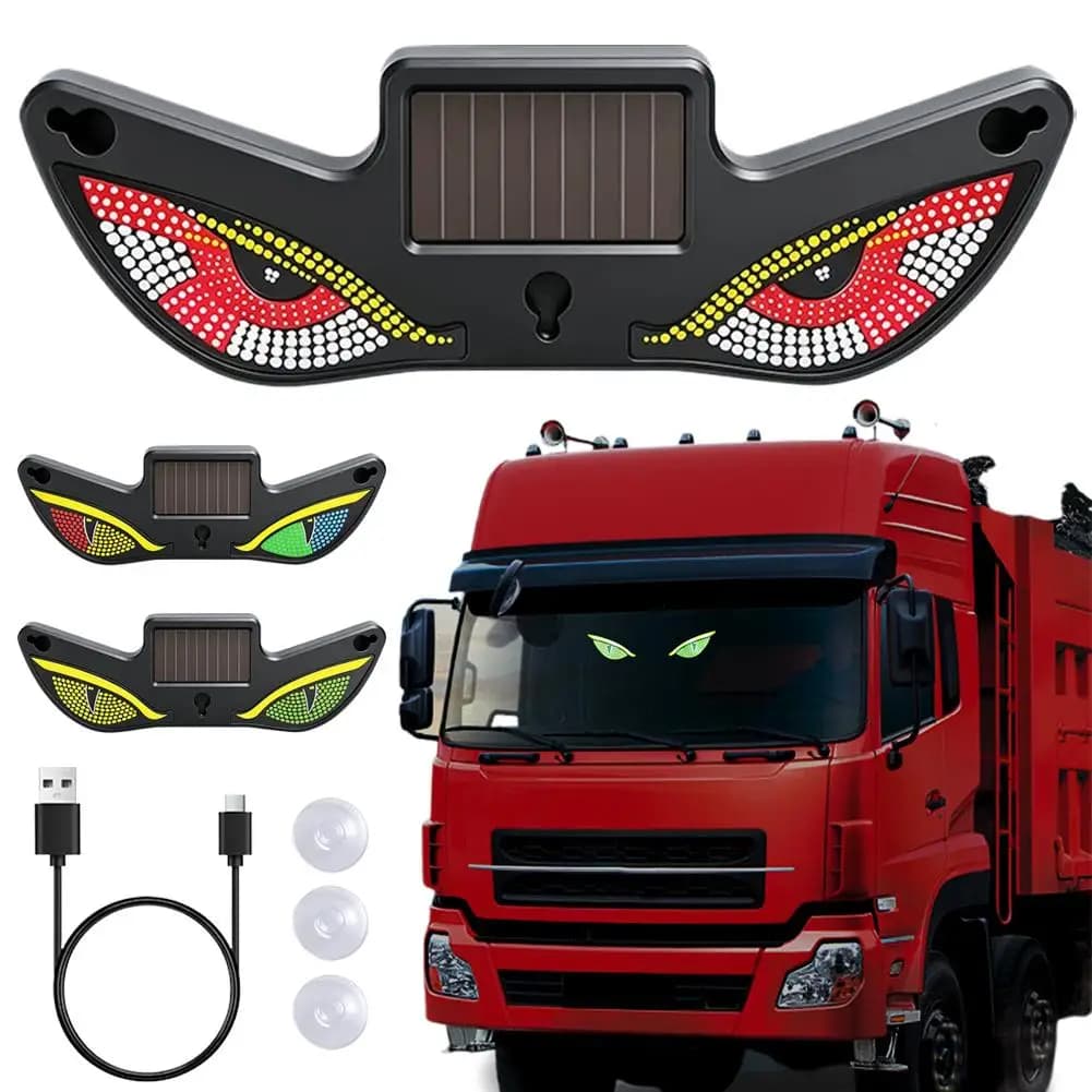 Ambient Light Solar Powered Breathing Neon Light Car Decoration Rear Windshield Atmosphere Lights Car Accessories